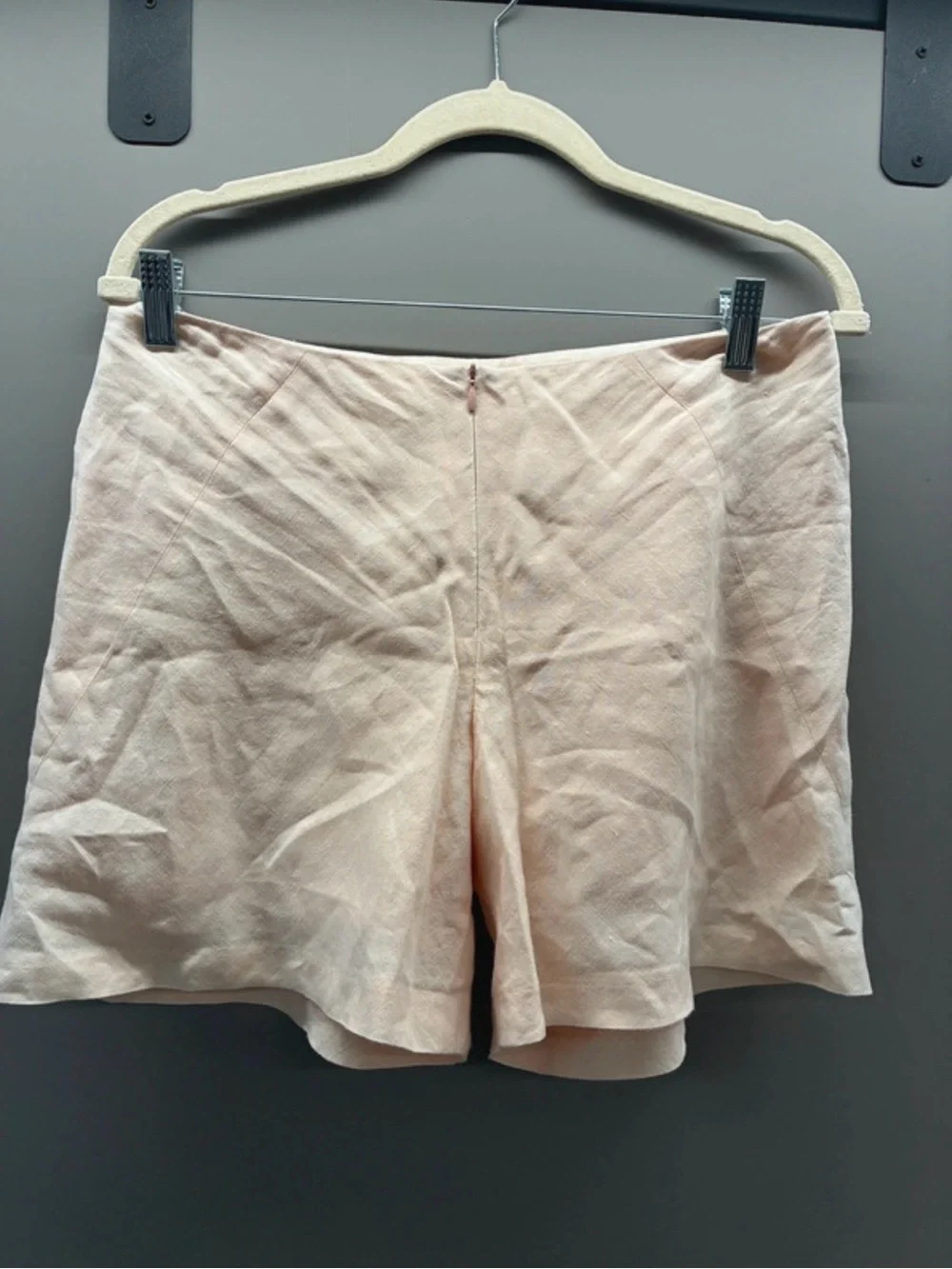 High-Waist Light Pink Bermuda Shorts